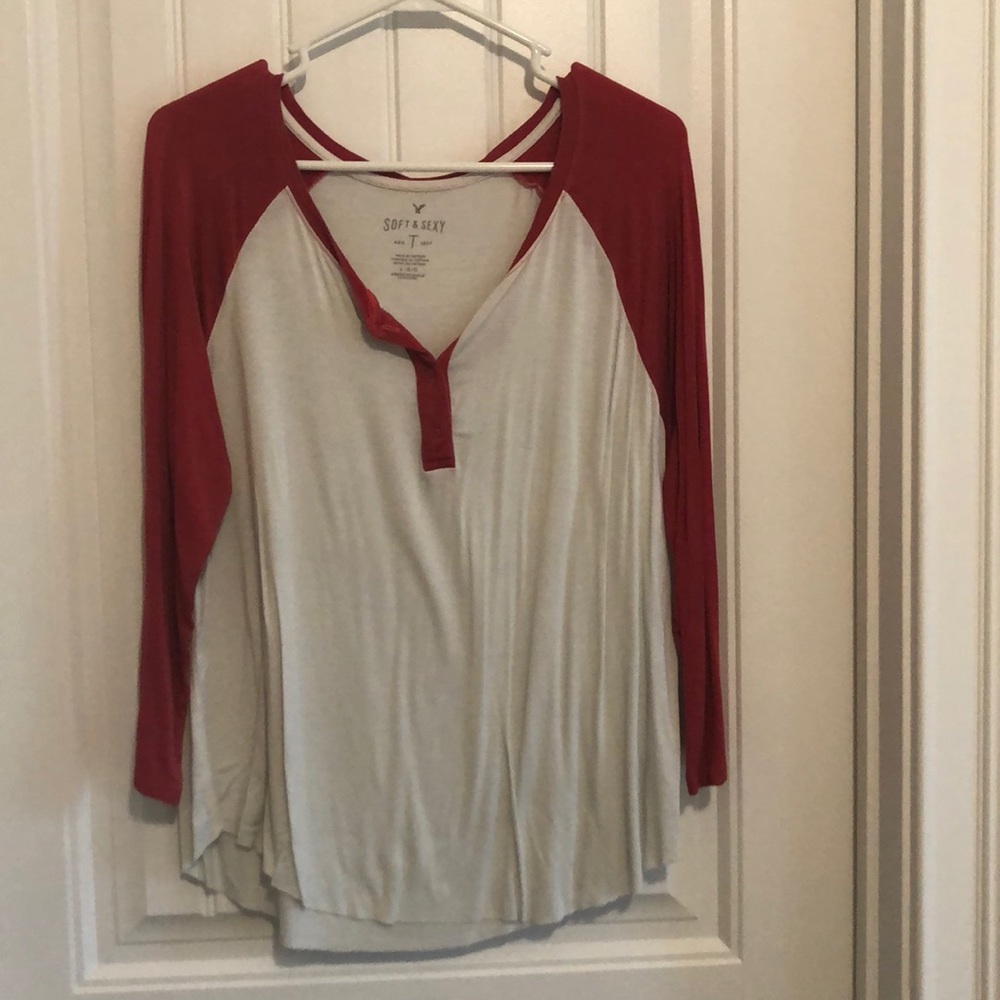3/4 sleeve baseball shirt